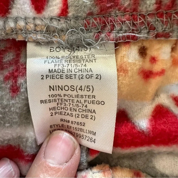Elf on The Shelf fleece pajama pants size 4/5 - Picture 3 of 3
